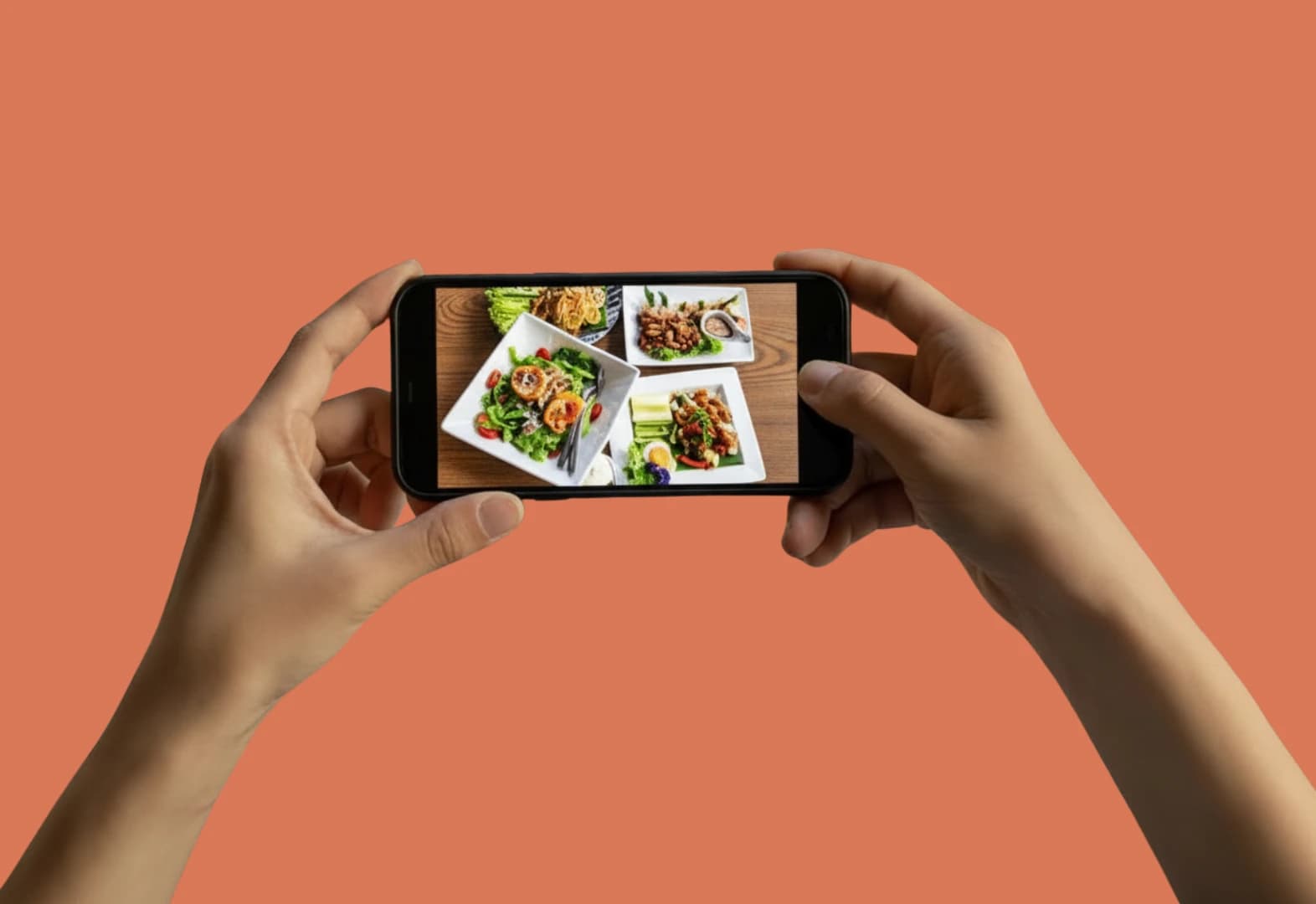 Tilbúnar myndir fyrir samfélagsmiðla veitingastaða